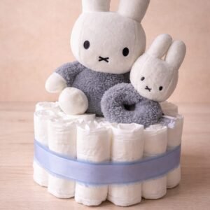 Luiertaart Nijntje knuffel en rammelaar Blauw