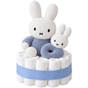 Luiertaart Nijntje knuffel en rammelaar Blauw